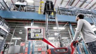 Linde Load Management Advanced from Linde Material Handling makes moving goods with high lift pallet trucks easier and safer.